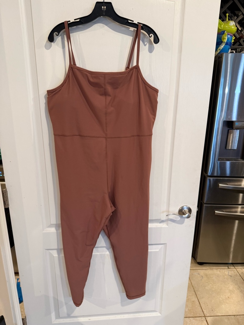 Old Navy Active Womens Powersoft Pink Taupe Athletic gym Bodysuit Size XXL